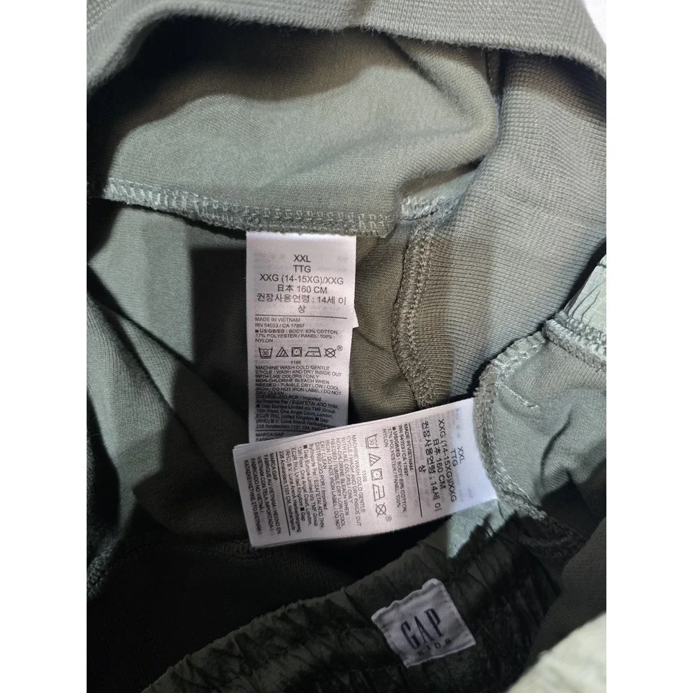 Gap Kids Tech Sweatshirt Sweatpants XXL Olive Green Set